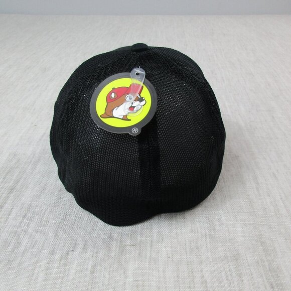 Buc-ee's Proflex Unisex Trucker Hat Black Embroidered Logo Mesh Back Size M/L - Picture 4 of 7